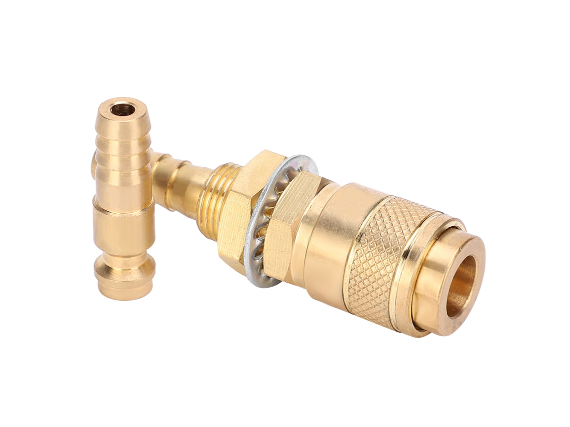 Laxiscreed Conector Rápido Água E Gás 8mm Para Soldadura Mig Tig, Cor Amarela