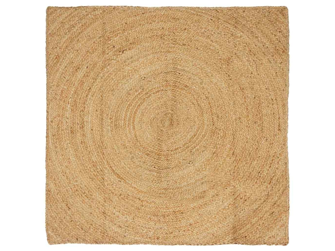 Vidaxl Tapetes De Área Natural 120 X 120 Cm Juta