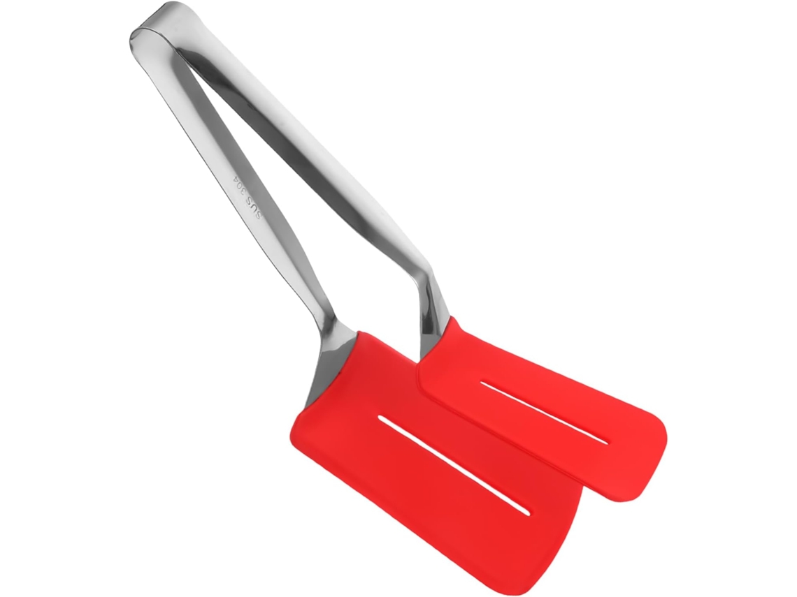 Pinça Para Bife E Espátula Peixe, Utensílios De Cozinha Em Aço Inoxidável Com Cabo Aquecido