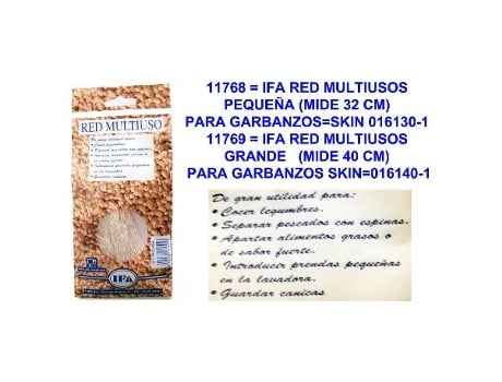 Ifa red multiusos grande   (mide 40 cm) garbanzos skin 016140-1