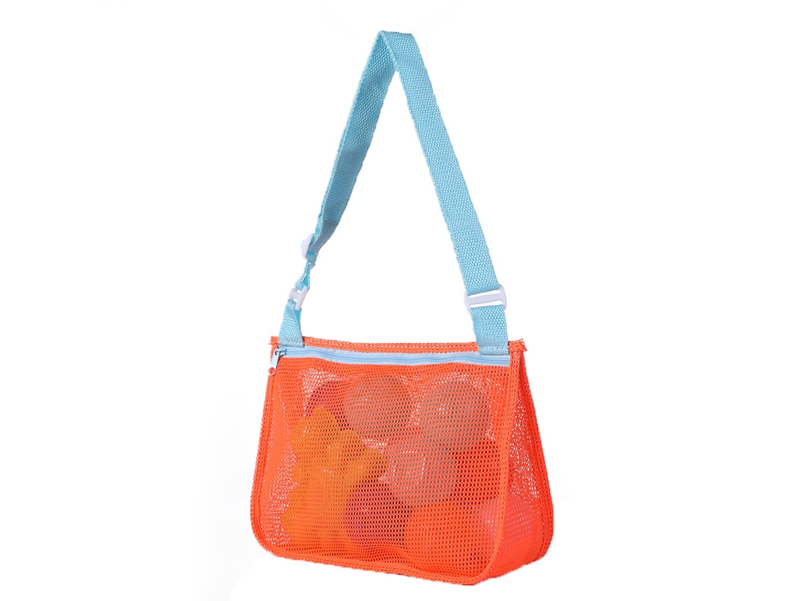 Bolsa De Armazenamento De Malha Para Brinquedos De Praia Yuysan 21x25x8cm Laranja (aa04)