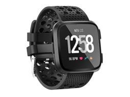 Pulseira Inteligente Com Orifícios De Ventilação Para Fitbit Versa Nostalgia88