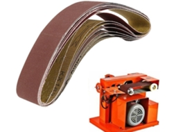 Conjunto De 7 Cintas Metálicas 50x 686mm Com Abrasivo Óxido Alumínio Grão 120-1000 Para Aço Inoxidável Industrial, Couro