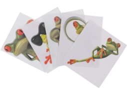 Adesivos De Sapo, Adesivo Durável, Conjunto De 5 Peças, Adesivos 3d