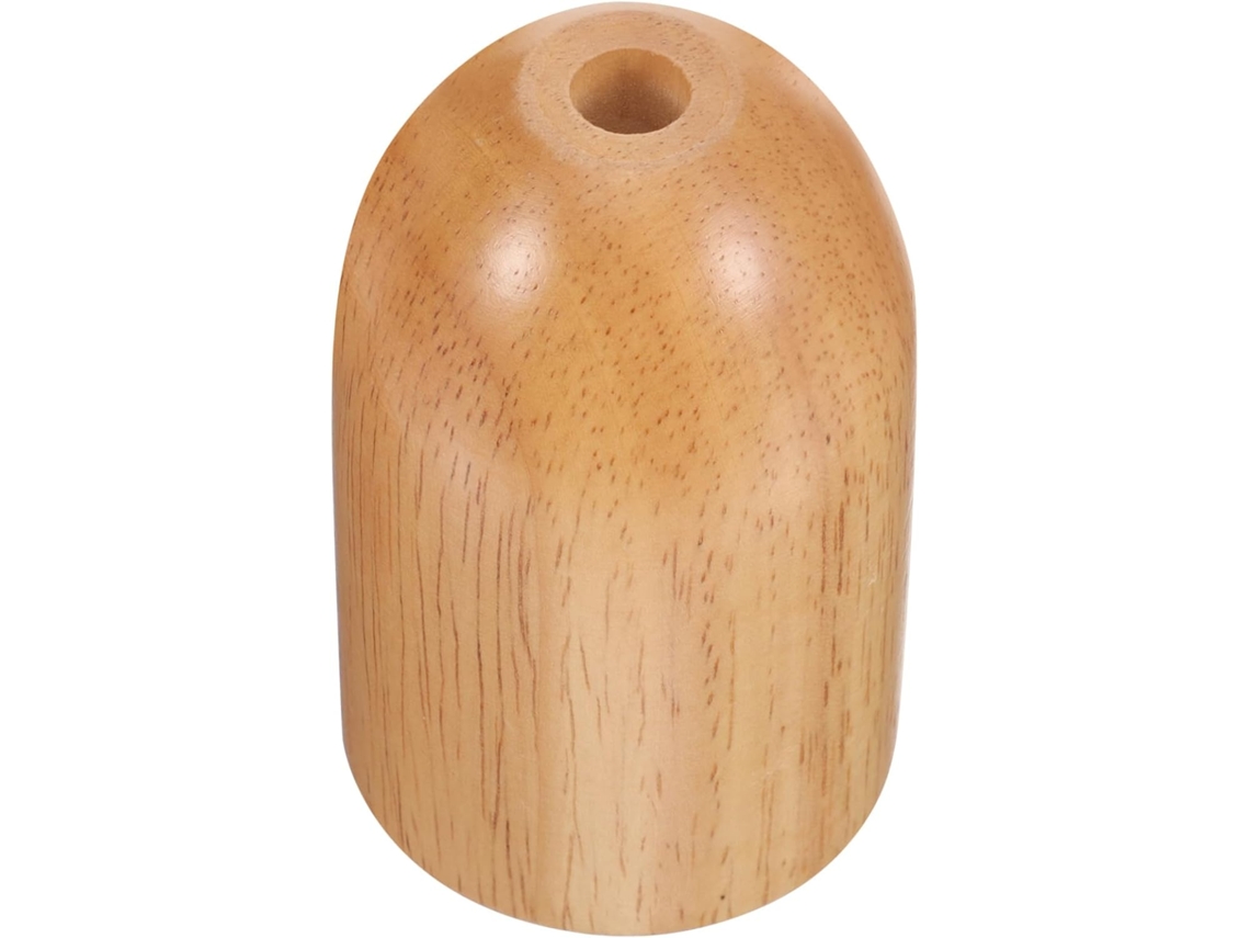 Soquete E27 De Madeira Maciça Para Luminárias De Parede E Teto, Com Base.
