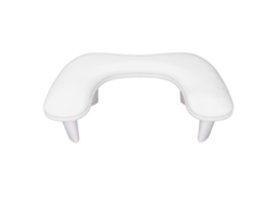Suporte De Braço Para Manicure U Forma Couro Pu Macio Anti-derrubado Apoio De Mão Para Técnico De Unhas Branco