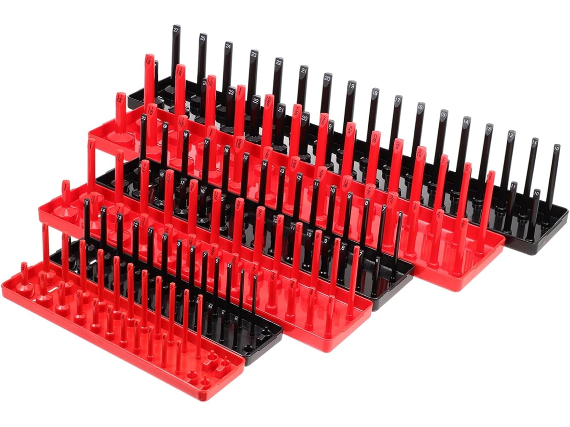 Organizador de Soquetes Amosfun, 6 Peças, para Caixas de Ferramentas
