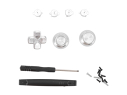 Kit Botões Dpad Alumínio Ps5 LAXISCREED Prata
