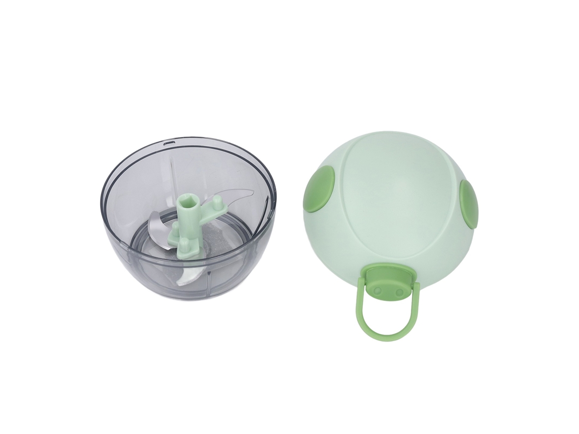 Picador De Alho Manual, Verde, Corda Mini Processador Alimentos Para Casa