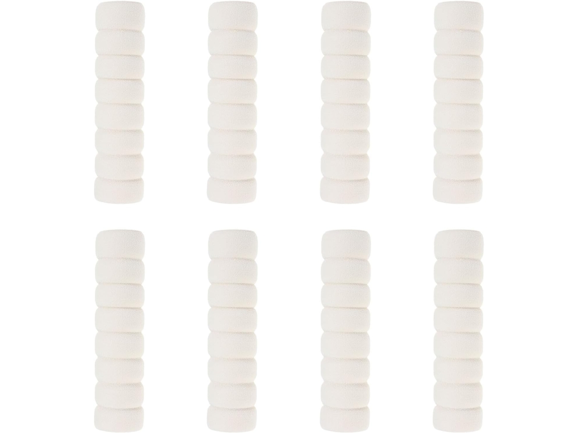 Conjunto De 8 Protetores Maçaneta Antiestáticos Em Tecido Bege, 13, 5x 3, 5cm, Universais Para Uso Doméstico