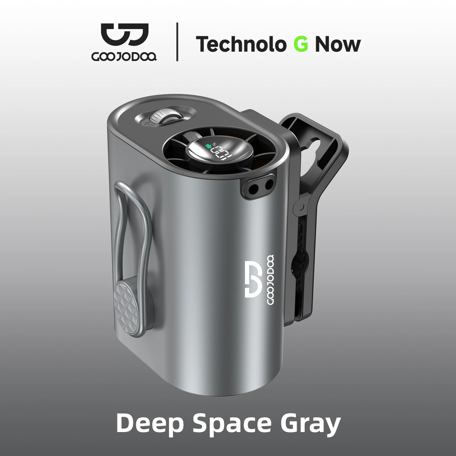 (cinza Espacial) Ventilador De Cintura De 3600mah, Velocidade Do Vento De 11 M/s, Autonomia De 9 Horas, Ajustável Em 360°