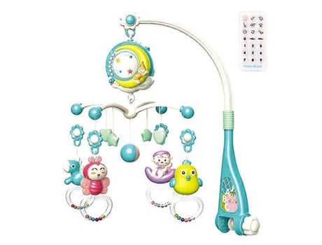 Remote Control Mobile Musical Baby Crib Toys Light Bell Rattle Decoration Toy For Crib Cradle Bell Projector For Newborn Babies Zmfsecqnb