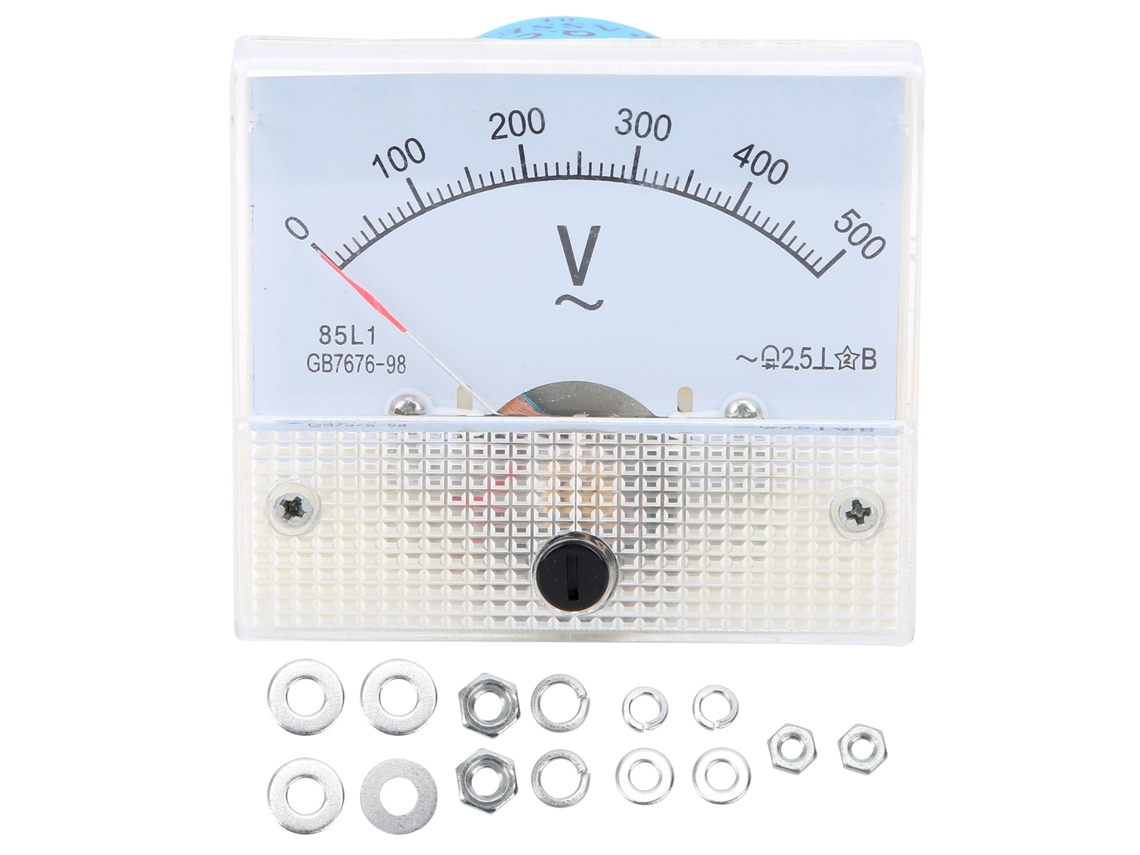 85l1 Ac0‑500v Cabeçote De Voltímetro Ca Ponteiro Dispositivo De Medição De Tensão Elétrica