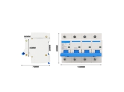 Laxiscreed Disjuntor Mcb 125a 4p Para 400v Resistente Ao Fogo E Compacto