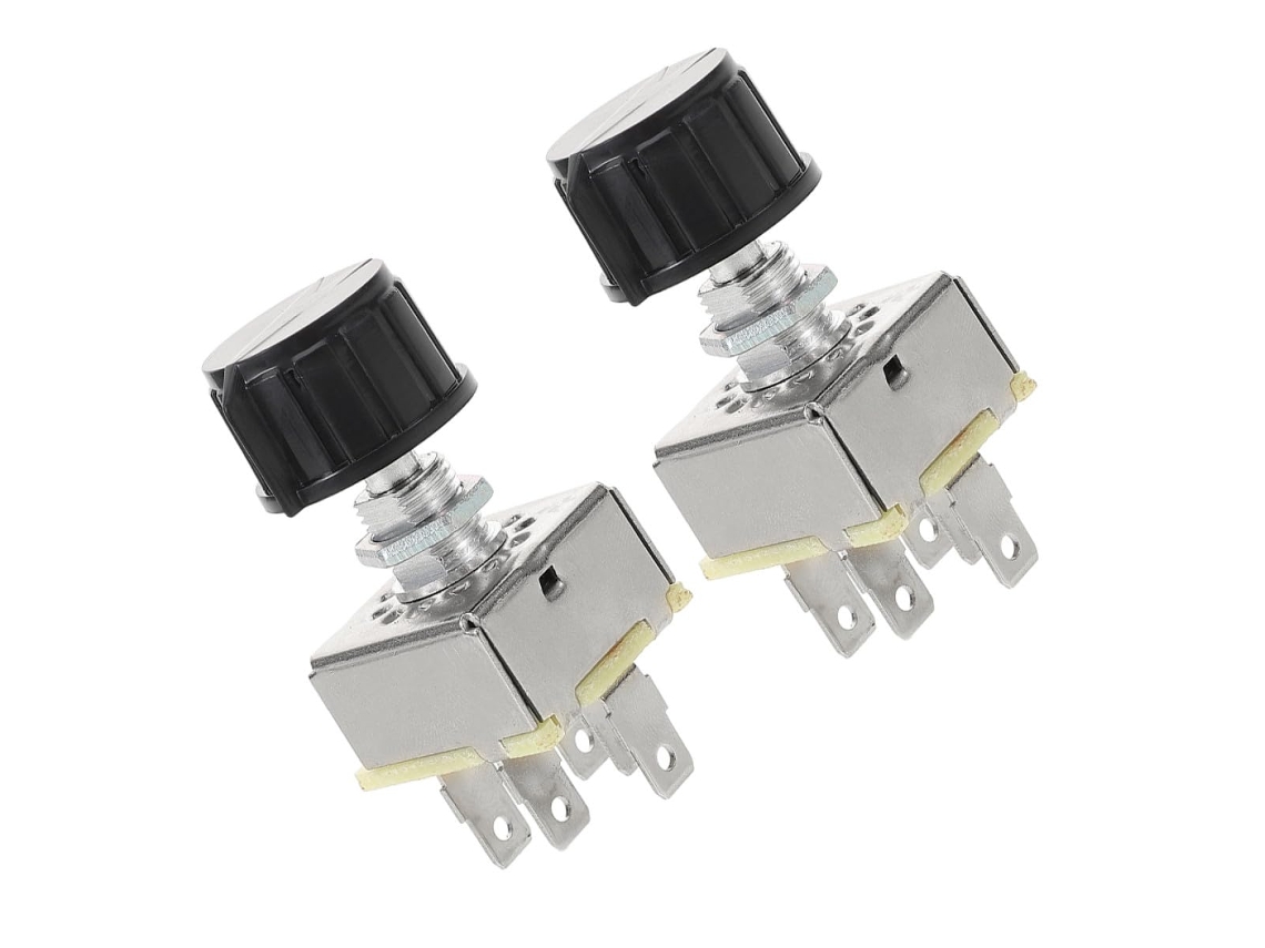 Interruptor Rotativo De 3 Velocidades Para Ar Condicionado Automotivo Em Liga De Ferro, Fácil Instalação.