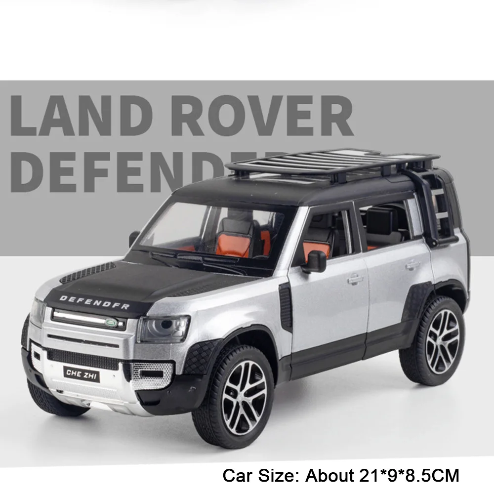 (c4032 Prata) Escala 1:24 - Modelo De Carro - Veículo Off-road - Ornamento