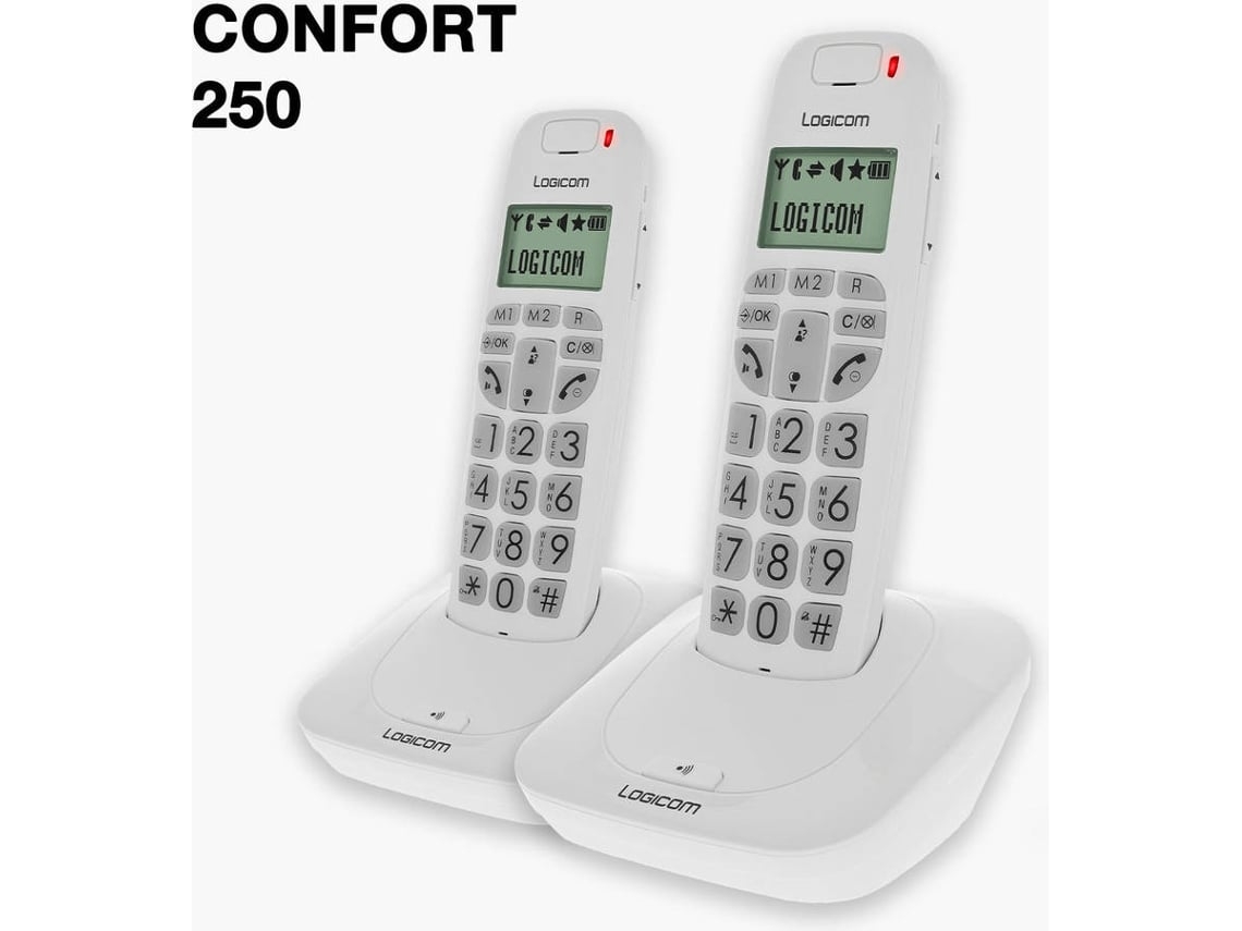 Telefone Fixo LOGICOM Confort 250 (Outlet Caixa Aberta - Branco)