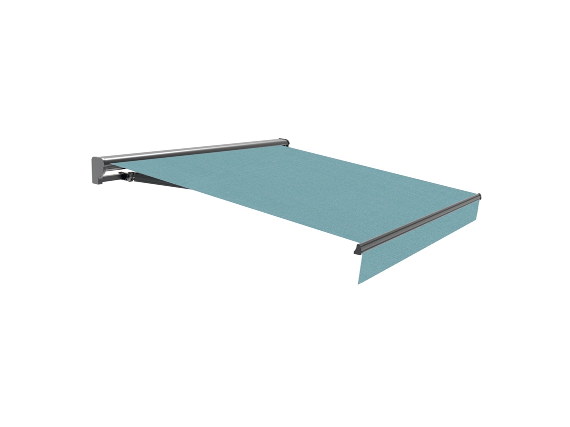Wasabi - Toldo Exterior Enrolável 4x2,5 Aqua – Estrutura Semicofre De Alumínio - Lona Acrílica Proteção Solar Uv – Inclinável