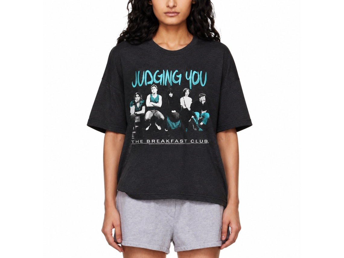Rockinstone Breakfast Club Movie Judging You Heather Black Adult T-shirt Size:m
