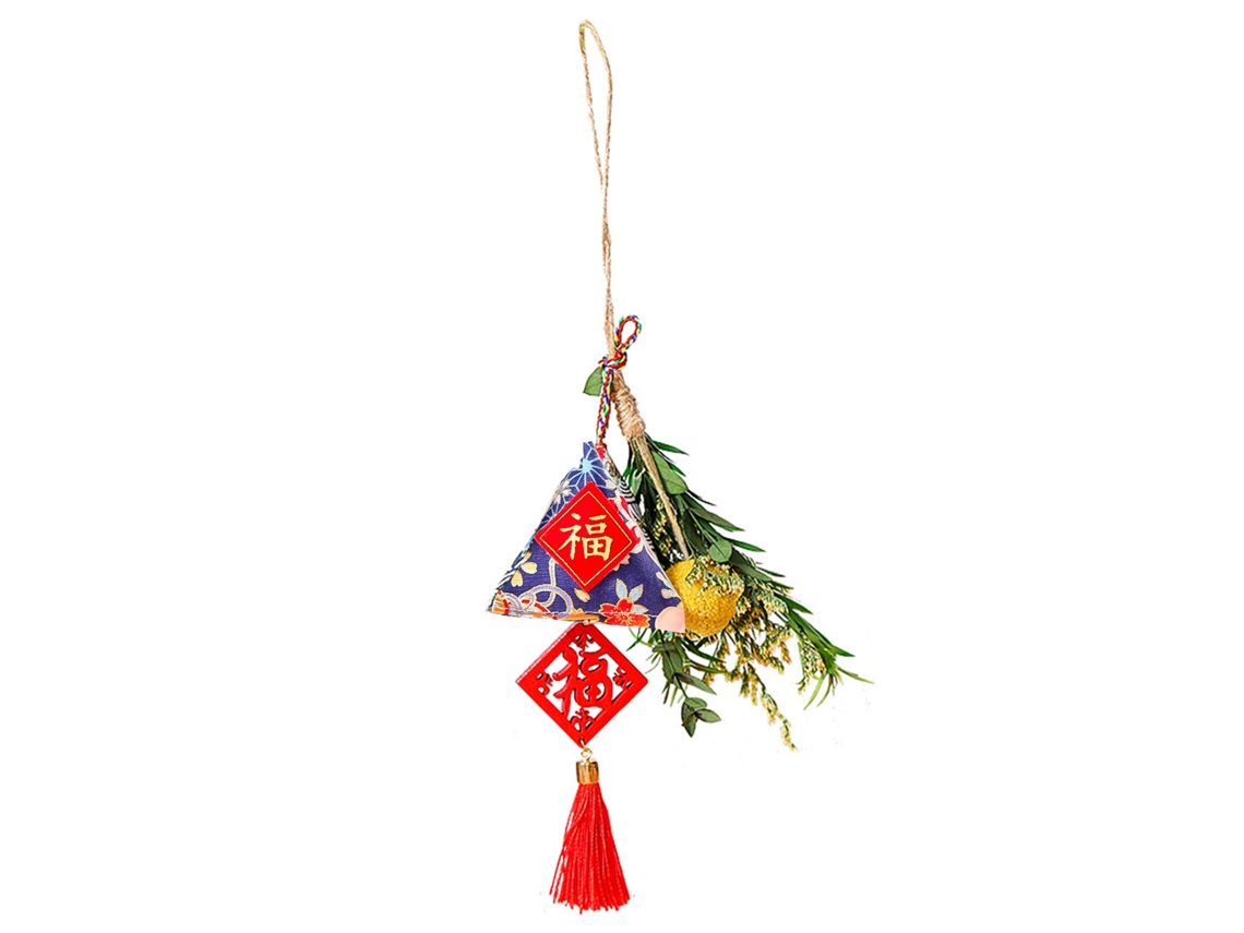 Laxiscreed Saco De Sorte Zongzi Para Carro E Mochila, Decoração Tradicional Chinesa