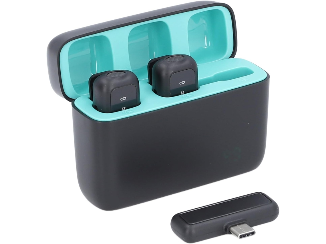Microfone De Lapela, Emparelhamento Automático, Visor Digital, Redução
