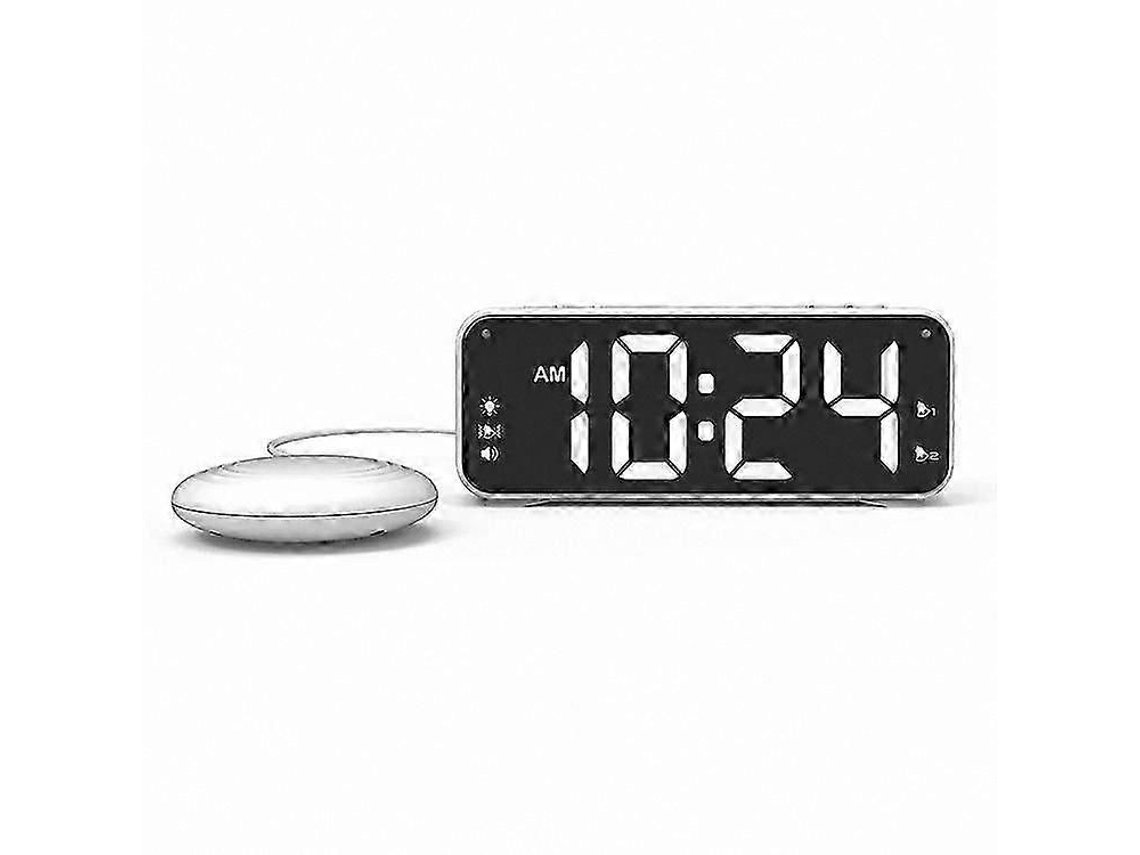 Despertador Vibratório Para Quem Tem Sono Pesado E Deficiência Auditiva, Visor Digital, Alerta Sonoro.