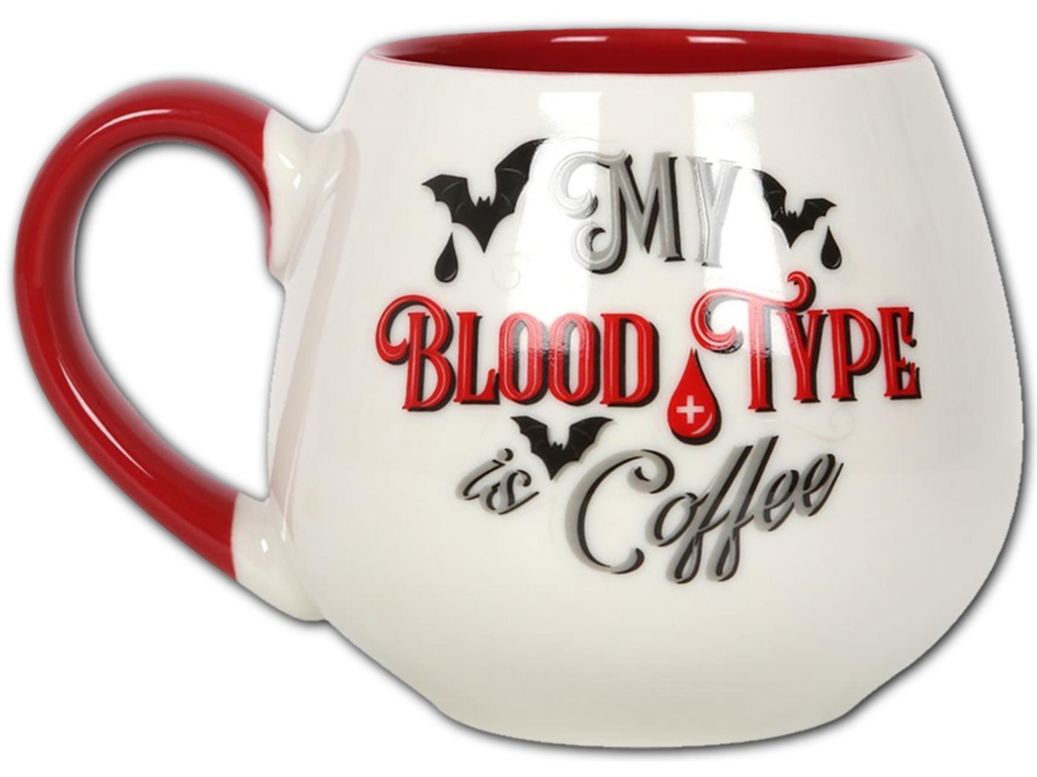 Caneca My Blood Type Is Coffee  SPIRAL ( -  - Branco)