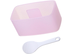 Molde Retangular Com Colher, Rosa, Multicamadas, Em Pp, Para Fazer Bolinhos De Arroz, Ideal Para Preparar Sushi E