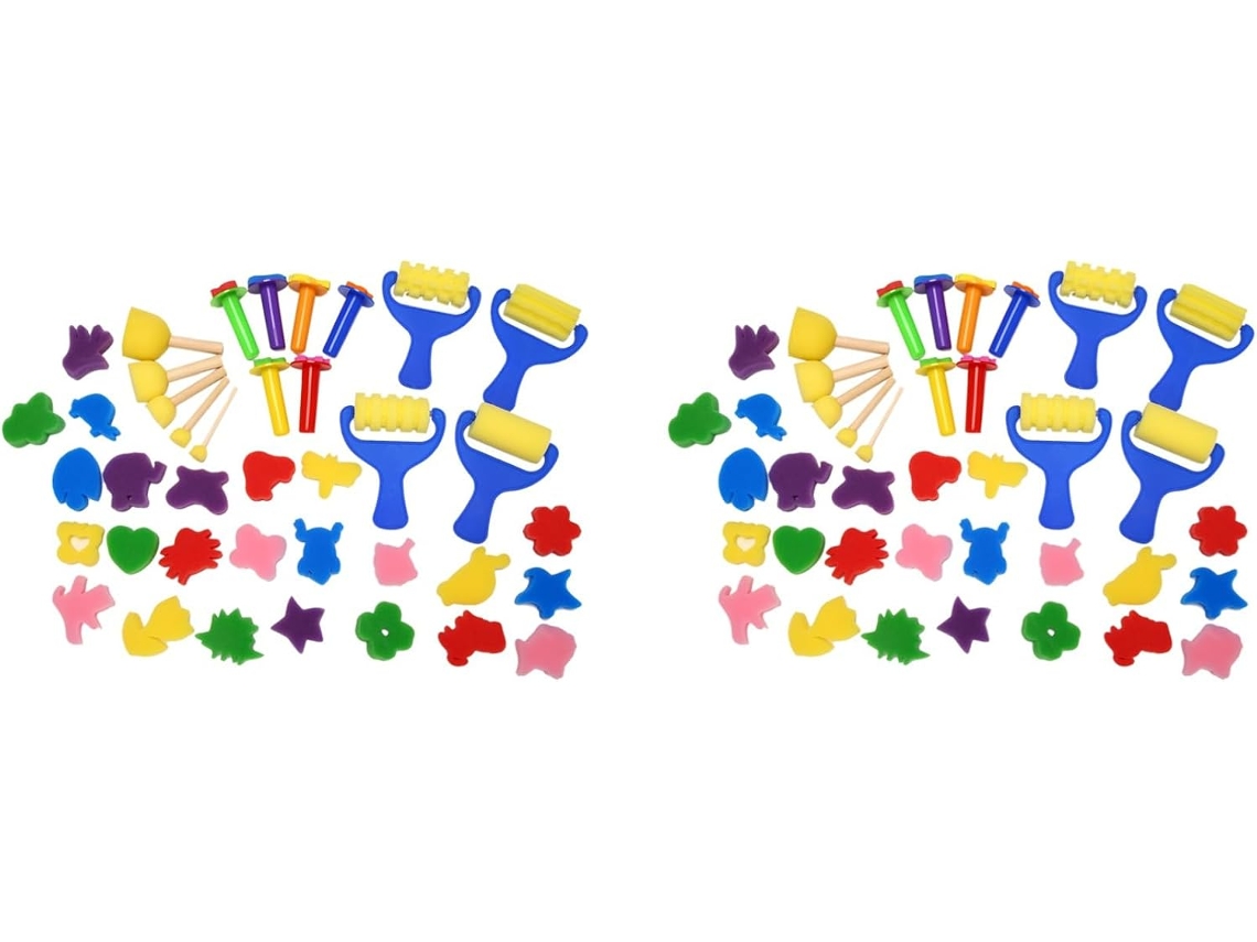 Conjunto de 78 Mini Pincéis de Esponja SFUSHOS