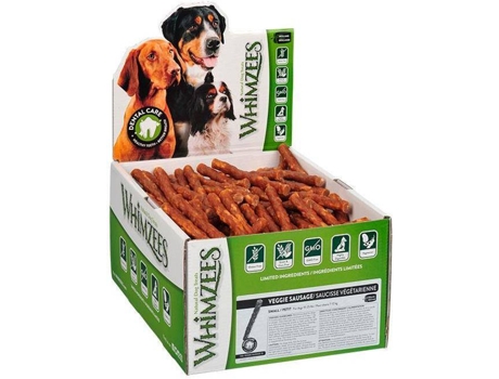 Snacks Dentais para Cães WHIMZEES Barrita Vegetariana L 18cm 50 unidades