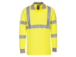Polo Manga Longa Modaflame – Proteção Resistente A Chamas Amarelo / Xl