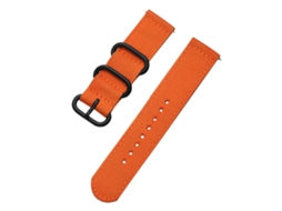 Correa De Reloj De Nailon Para Muñeca 20mm Naranja Accesorio De Repuesto