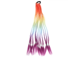 Perucas De Cabelo Sintético Cosplay Com Cores Variadas