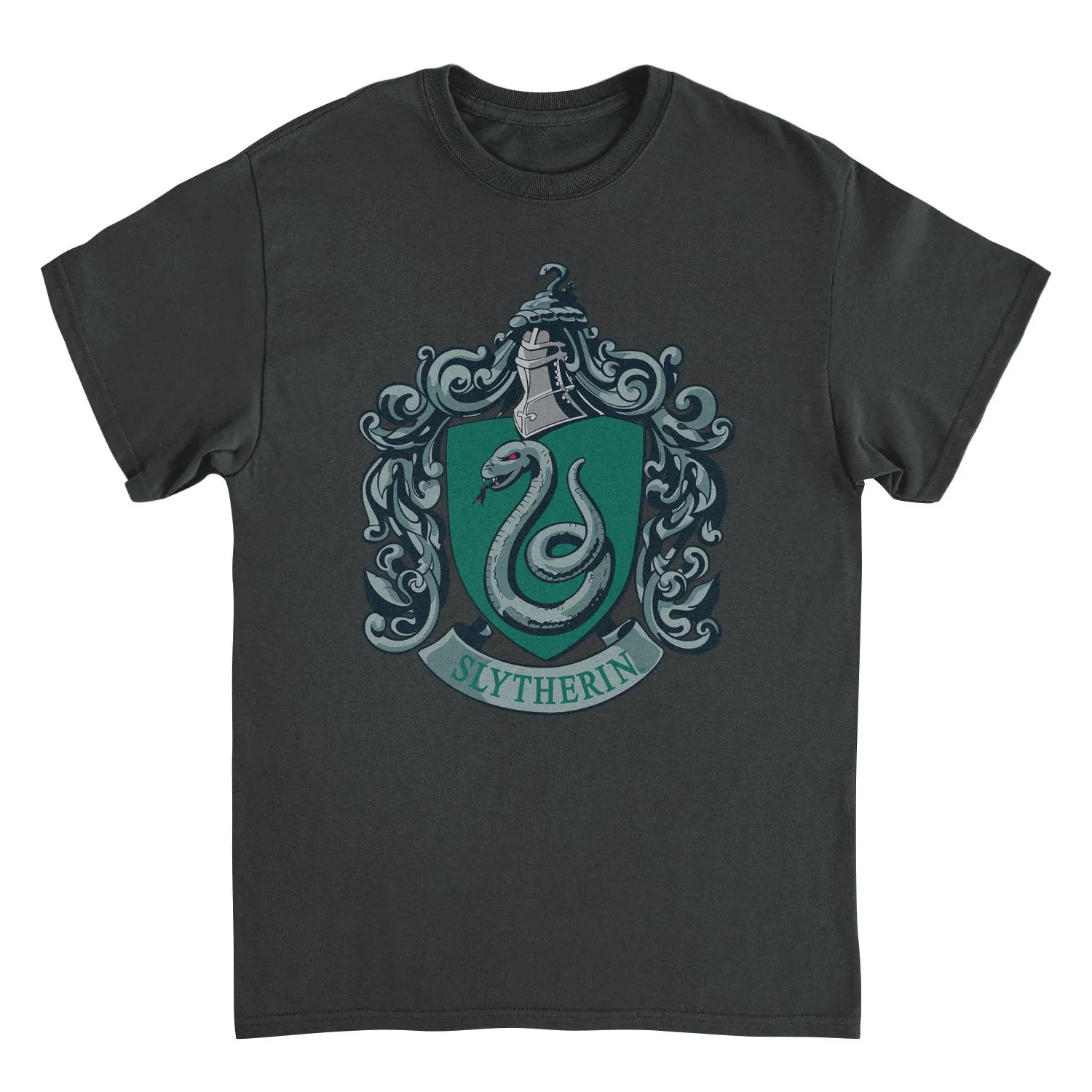 Unisex Adult T-shirt Rockinstone Harry Potter Slytherin Blacksizexl