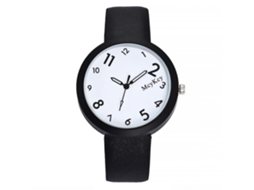 Reloj De Cuarzo De Aleación Con Dial Redondo Para Estudiantes Mcykcy (blanco)