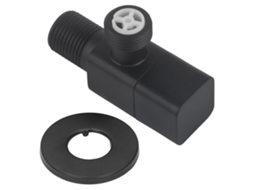 Válvula Ângulo G1/2 Misturador Parada Água Banheiro Preto