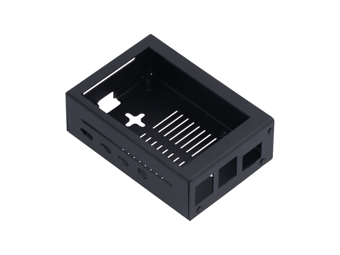 Laxiscreed: Caixa De Metal Com Tela Para Raspberry Pi 4/4b Proteção Completa