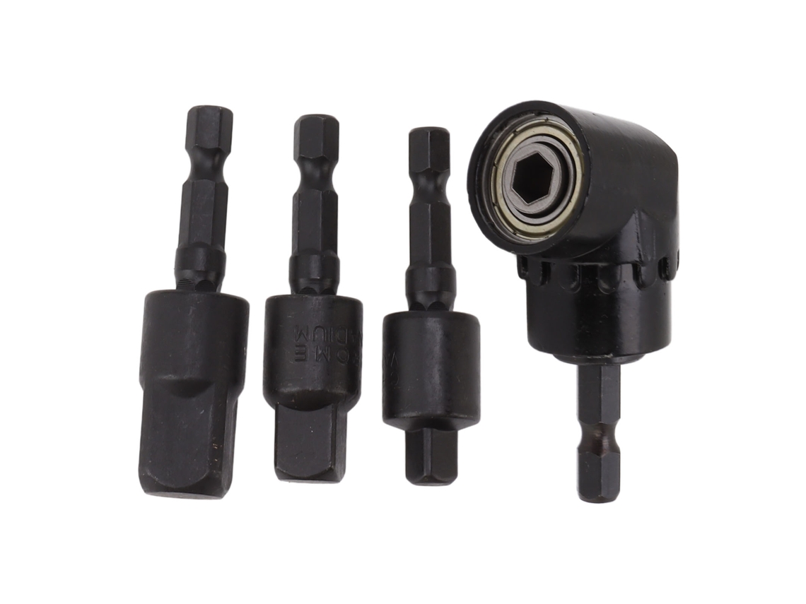 Primerox adaptador de Soquetes Impacto 105 Graus com Broca Haste Hexagonal Rotativa 360°