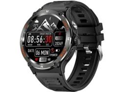 Relógio inteligente masculino fitness rastreador tecido sensível ao toque 1,53 polegadas azul 3atm à prova dágua relógio inteligente bestvite