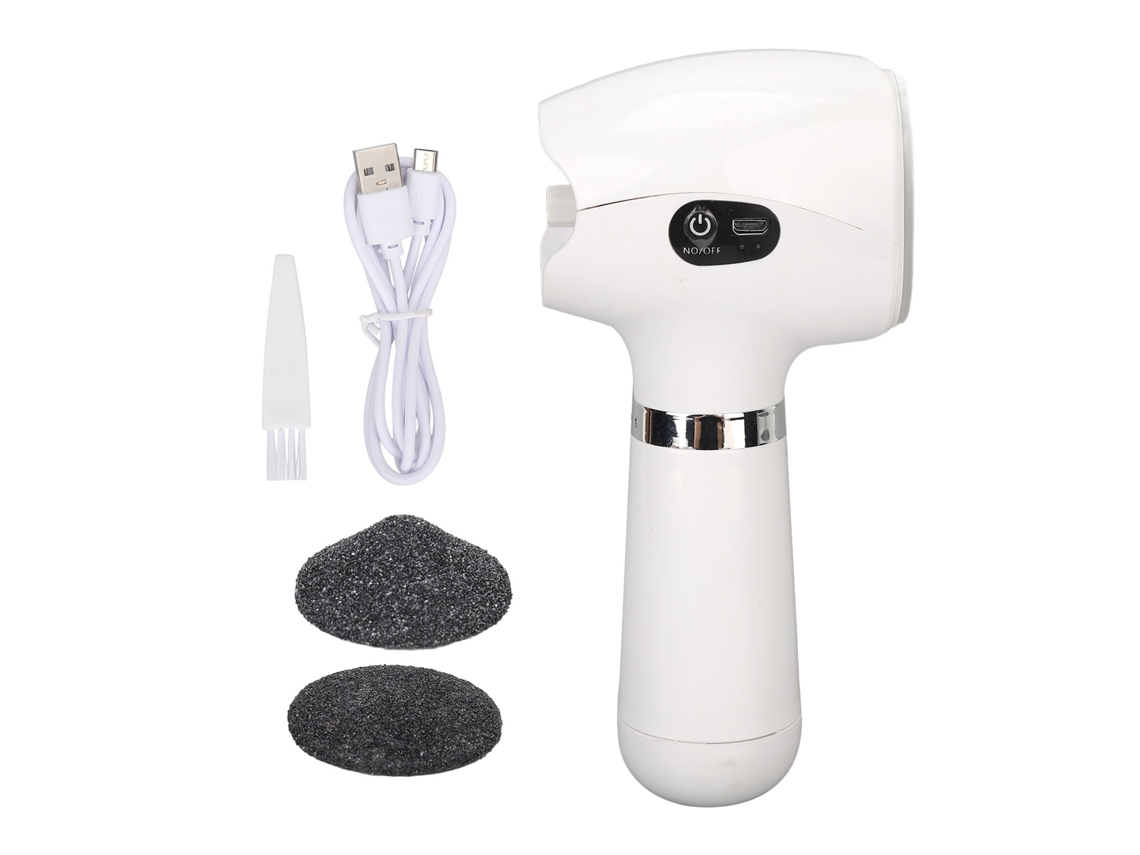 Lixa Elétrica De Vidro Nano Para Pés, Removedora Automática De Calos, Recarregável, Para Pele Lisa. Branca. Aquaforge