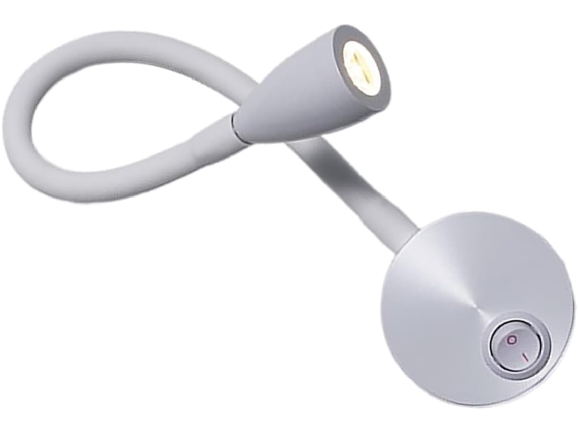 Luminária De Parede Led Flexível Para Cabeceira Com Interruptor, Luz De Leitura Moderna E Suave Para Quarto, Escritório
