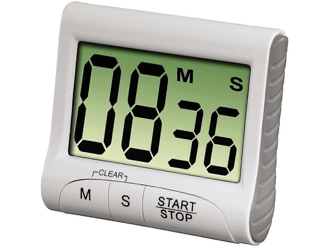 Temporizador Digital de Cozinha Countdown 00111319 com Display Grande de 4 Dígitos e Alarme Forte