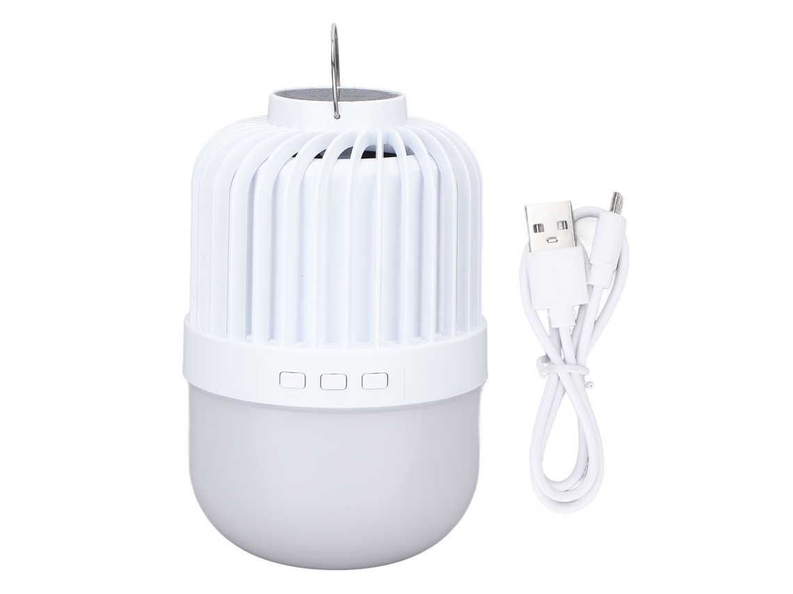 Luz de acampamento LED 2000lm 360° com speaker BT carregamento USB IP65 modos de iluminação S/MARCA