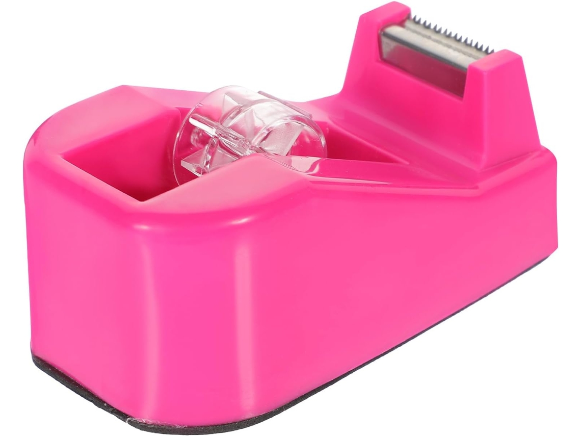 Dispensador de fita adesiva Decous, pequeno e de corte rápido, feito de plástico e aço inoxidável, fácil de guardar, ideal para...