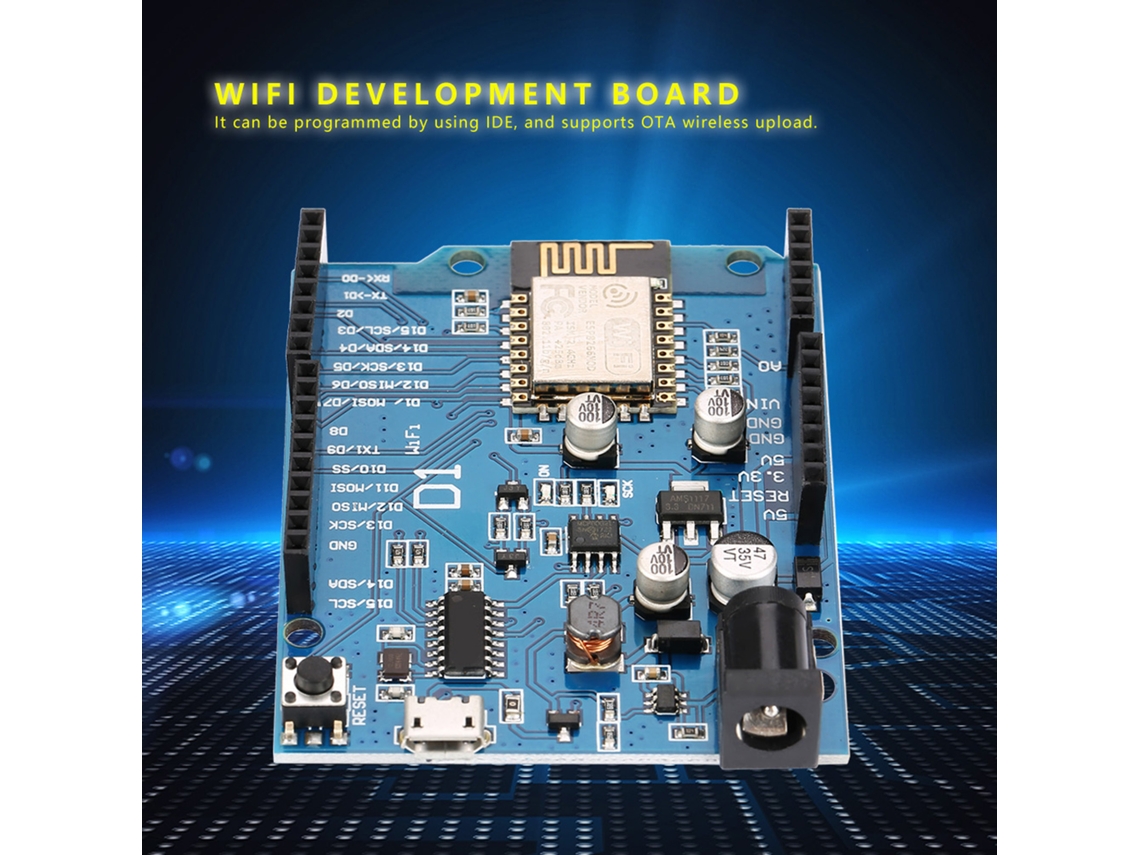 Laxiscreed Módulo Wifi Esp8266 Esp-12e Para Desenvolvimento E Conexões Sem Fios