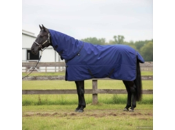 Vidaxl Cobertor De Cavalo Azul Marinho Completo 135 Cm Poliéster
