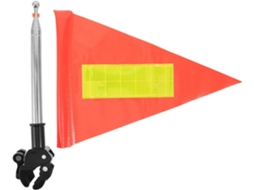 Bandeira Refletiva de Alta Visibilidade Para Cadeira De Rodas Com Mastro.