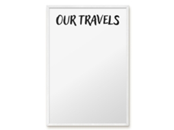 Magnetic Board Our Travels For The Living Room Espelharte (40x60 Cm)