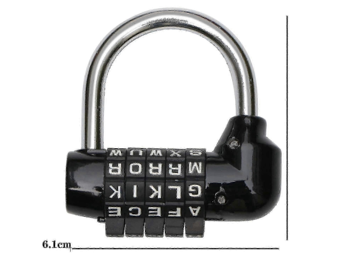 Cadeado Para Laptop Com Código De 5 Letras, Seguro E Compacto