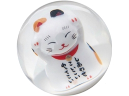 Manopla De Câmbio Manual Decorativa Com Gato Da Sorte